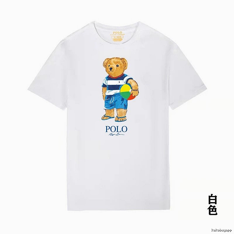 Ralph Lauren white T-shirt with teddy bear print