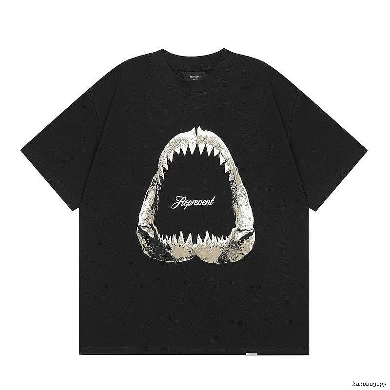 Represent Black Style 853 Owners Club T-Shirt Everyday Rotation Logo