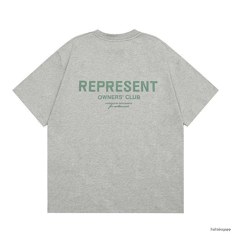 Represent Gray Style 801 Owners Club T-Shirt Casual Layering Logo
