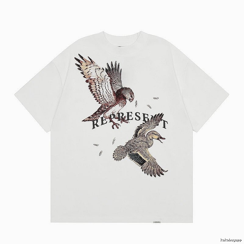 Represent White Style 858 Owners Club T-Shirt Active Casual Logo