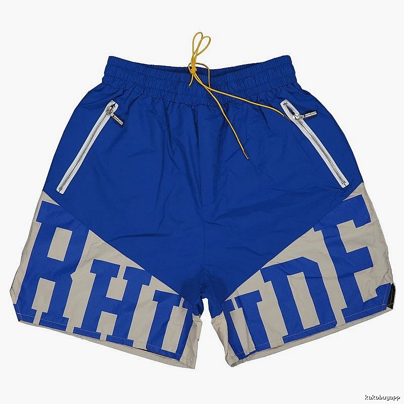 RHUDE Sporty Blue-Gray Shorts