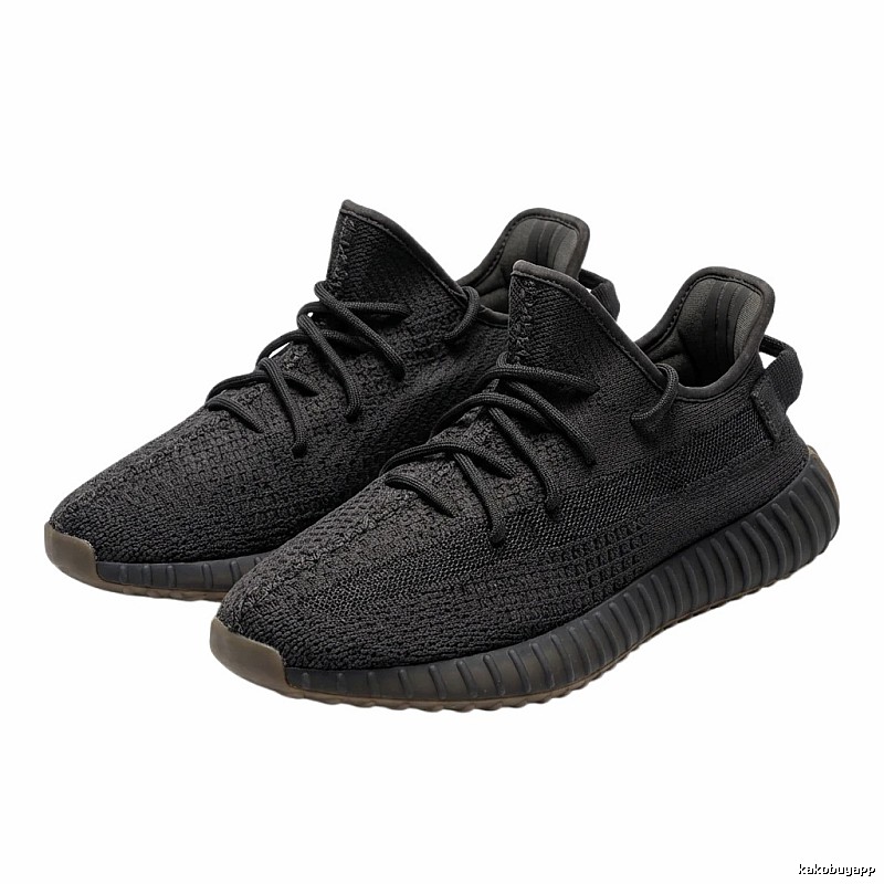 Simple-style black Yeezy 350 shoes
