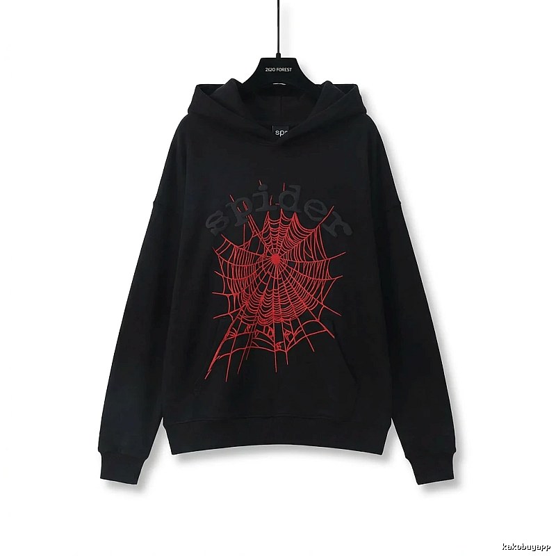 Sp5der cobweb - style black sweatshirt