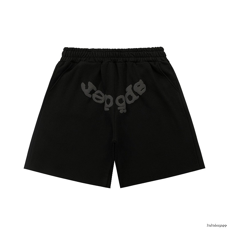 Sp5der letter trendy brand style shorts