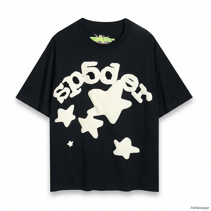 Sp5der Star Trendy and Cool Black T-shirt