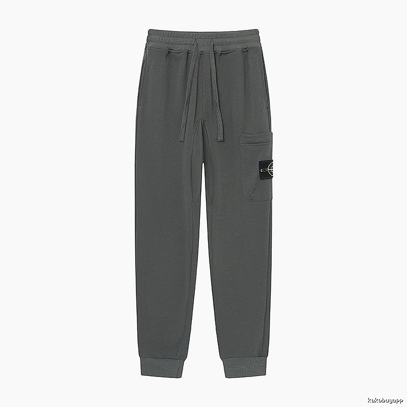 Stone Island Classic Street Style Dark Grey Jogger Sweatpants