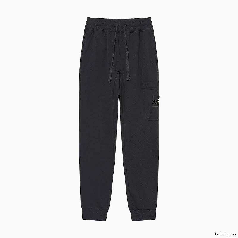 Stone Island Compass Series Street Style Black Sweatpants
