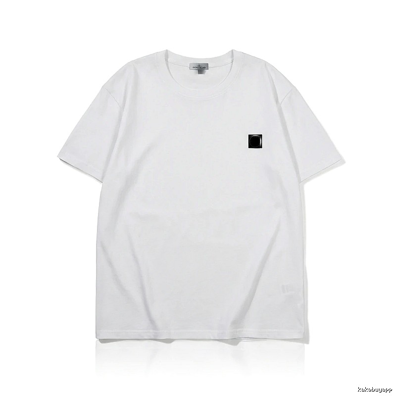 Stone Island minimalist style white T-shirt
