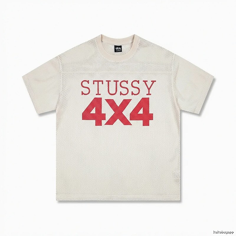 Stussy 4X4 Retro Style White T-shirt