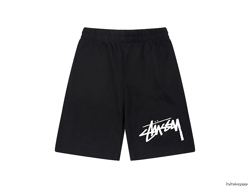 Stussy basic black shorts