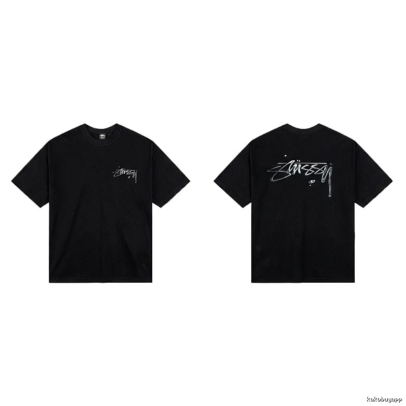 Stussy basic style minimalist black T-shirt
