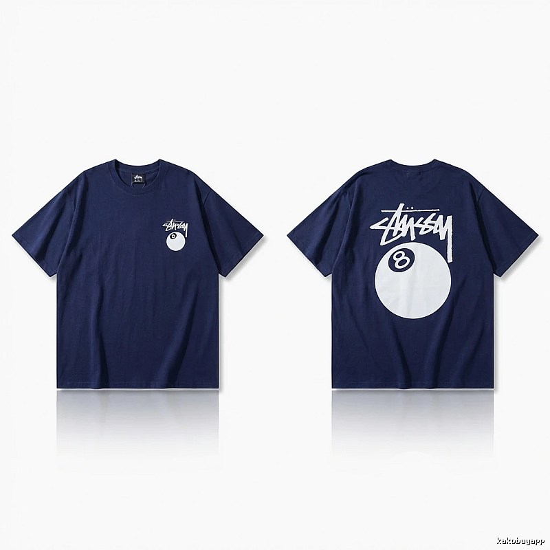 Stussy Billiards Element Minimalist Style T-shirt