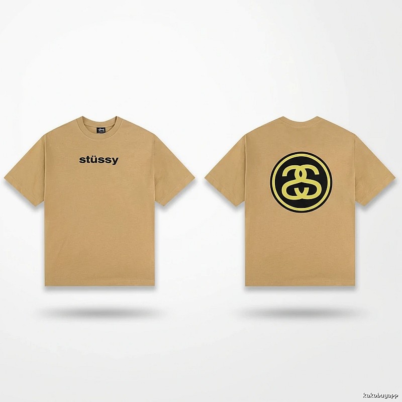Stussy classic khaki short-sleeve
