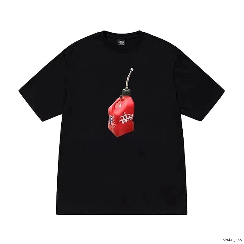 Stussy Monogram Graphic T-shirt Black White Stussy for Layered Styling