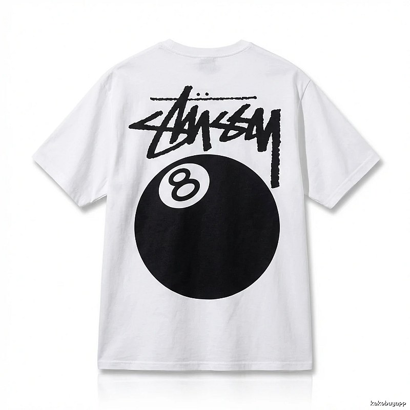Stussy No.8 Ball White T-shirt