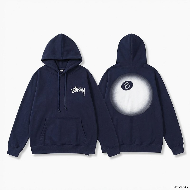 Stussy No.8 Retro Style Hoodie