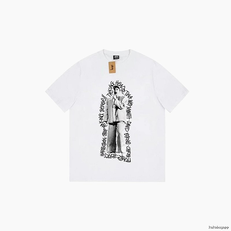 Stussy Resort Graphic T-shirt Black White Stussy for Travel Looks