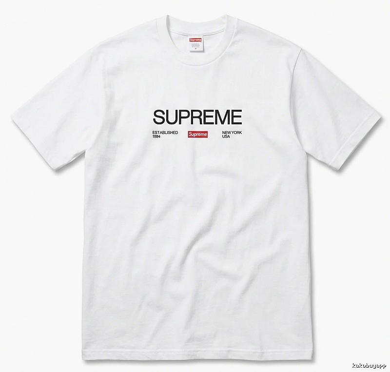 Supreme basic simple white T-shirt