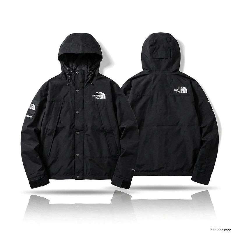 Supreme co-branded black windbreaker