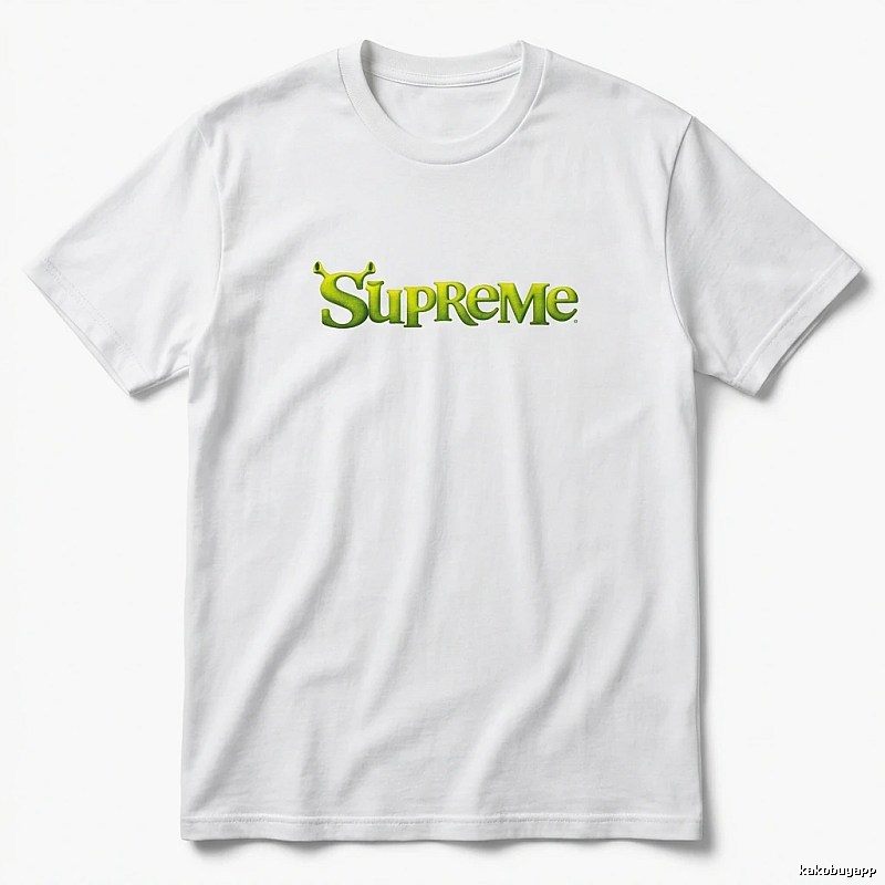 Supreme Fluorescent Green Trendy T-shirt