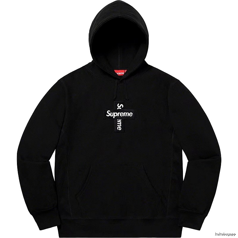 Supreme Lightweight Logo hoodie Gray Red Oversized for Trend Styling