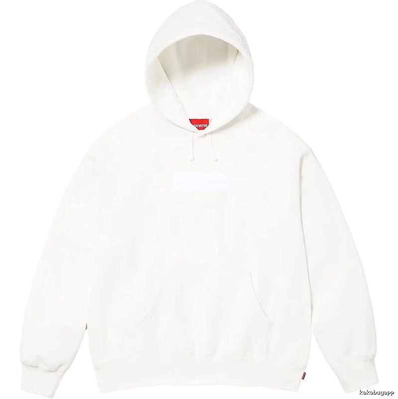 Supreme Monogram Logo hoodie Gray Red Oversized for Layered Styling