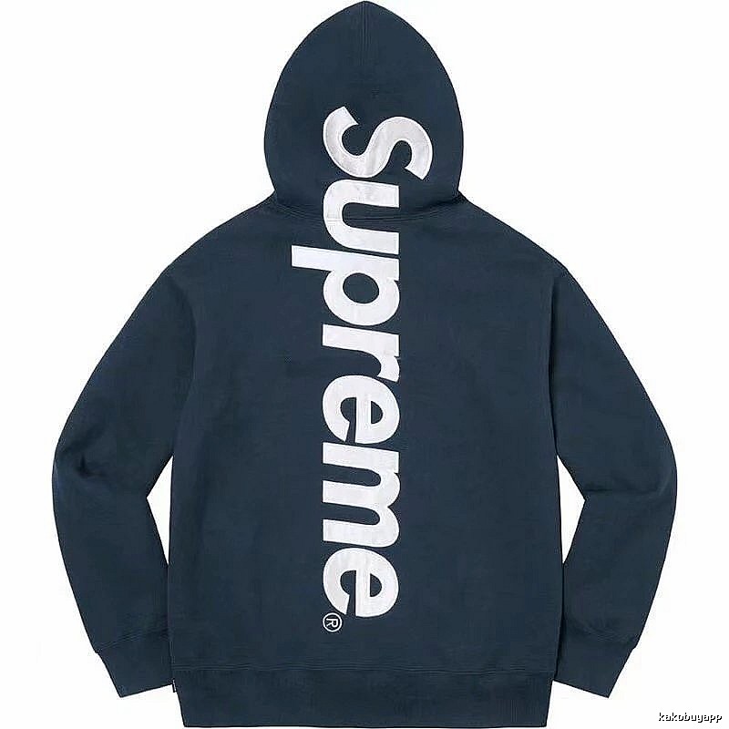 Supreme Premium Style Logo hoodie Gray Red Oversized for Resort Outfits