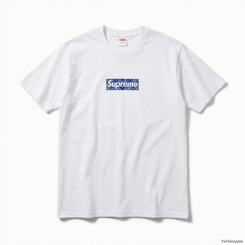 Supreme Print Simple White T-shirt