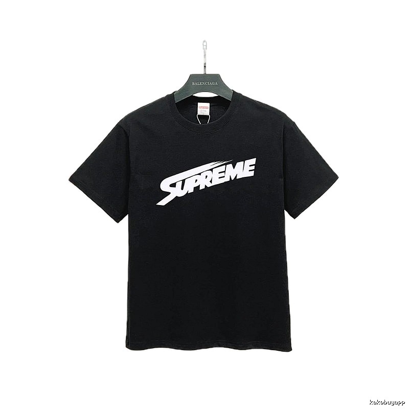 Supreme Printed Street-Style Black T-Shirt