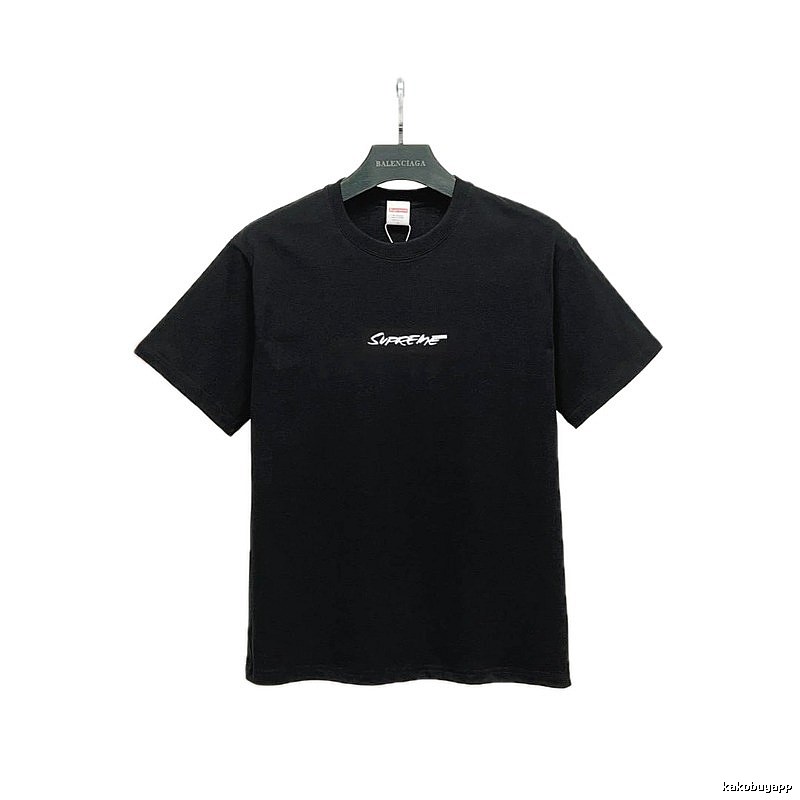Supreme Printed Street-style Black T-Shirt