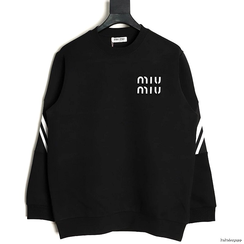 Sweatshirt by Miu Miu with Black Sweatshirt with White Miu