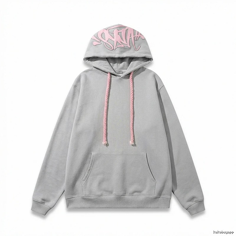 SynaWorld Graffiti Style Light Gray Hoodie