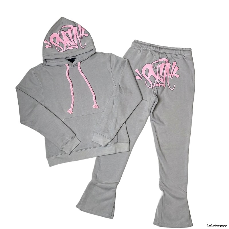 SynaWorld Printed Trendy and Cool Grey Suit