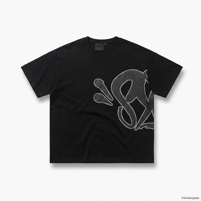 SynaWorld Trendy Black T-shirt