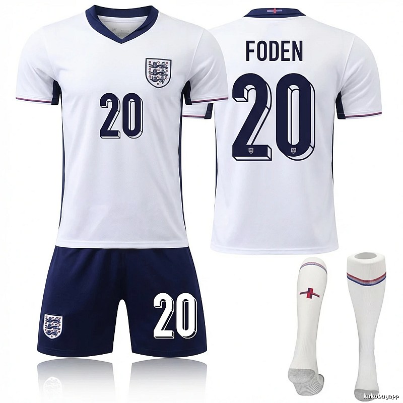 The England Foden No. 20 football jersey.