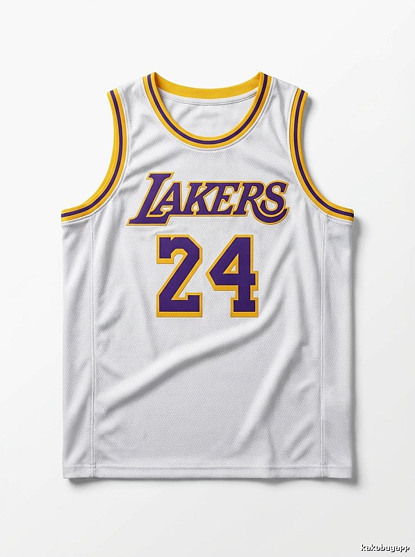 The No. 24 white jersey of the Kobe Lakers.