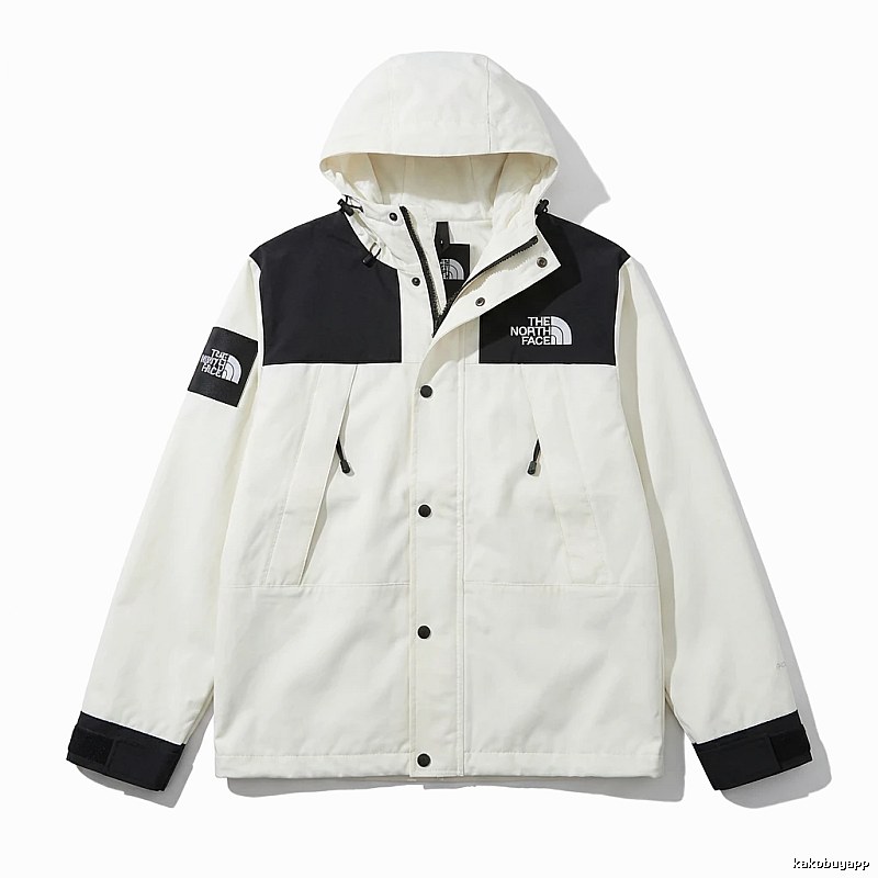 The North Face black-and-white stylish windbreaker
