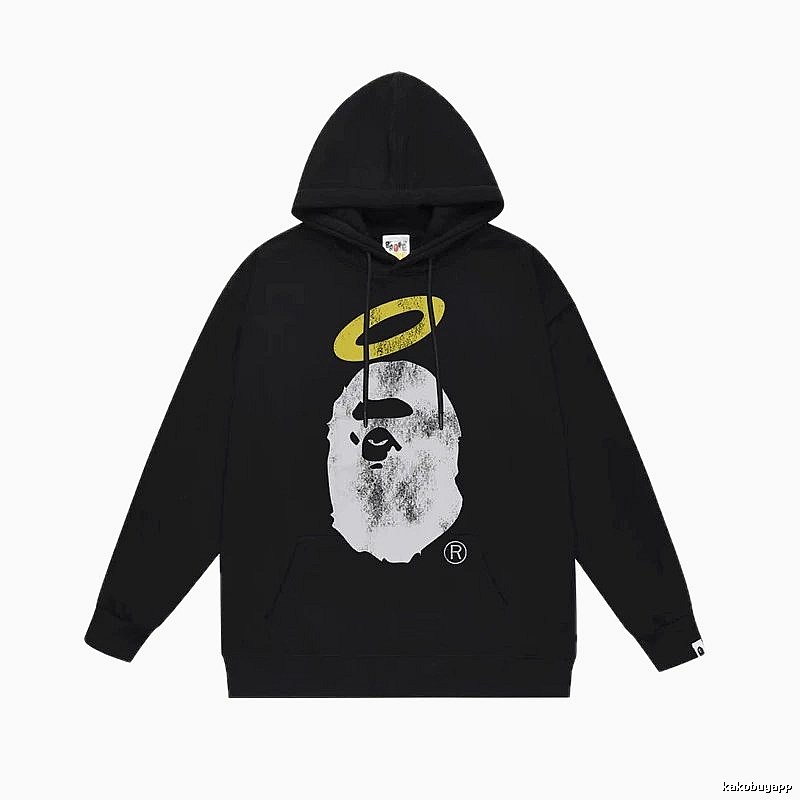 The trendy style of Bape sweatshirt in black.