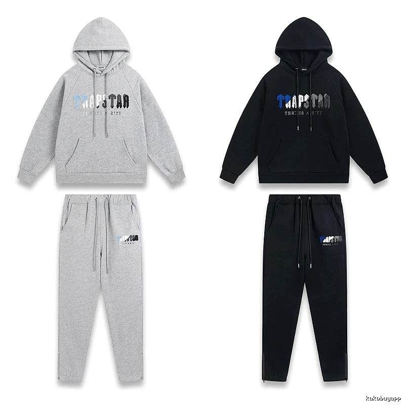 Trapstar Casual Style Grey-Black Suit