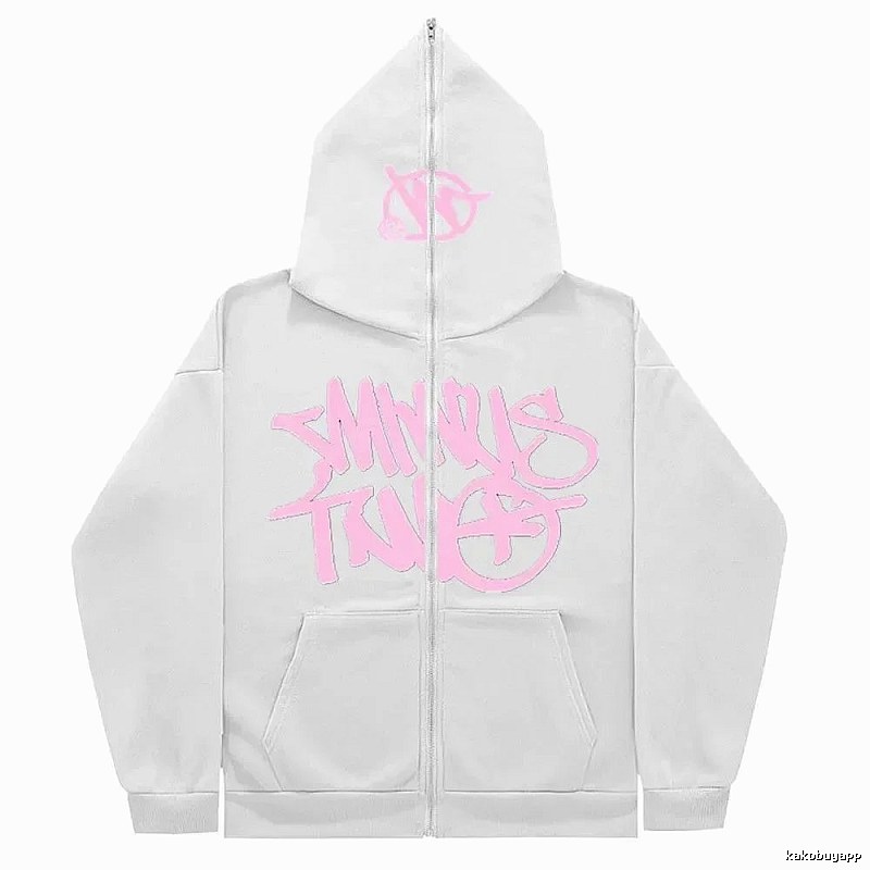 Trapstar Daily Graphic zip hoodie Black Zip Pink with Visual Detail