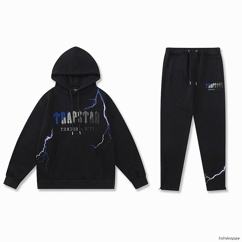 Trapstar Lightning Trendy Cool Black Suit