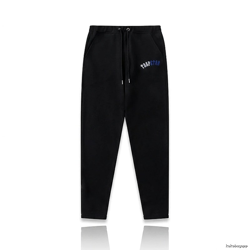 Trapstar minimalist style black sweatpants