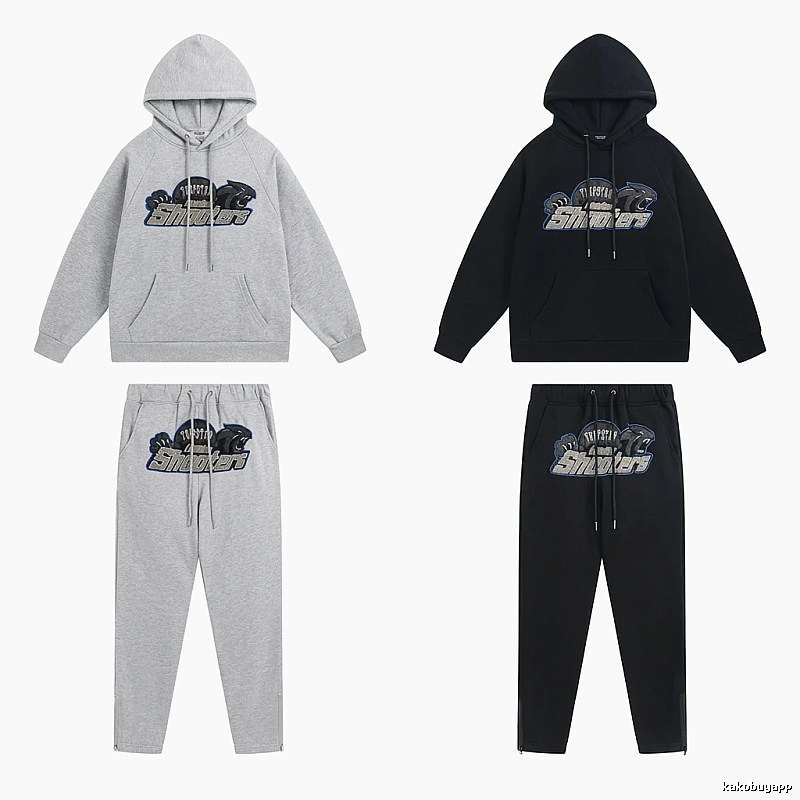 Trapstar Panther Series Casual Set (Grey/Black)