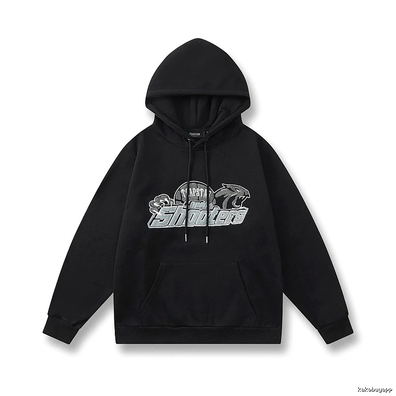 Trapstar - printed trendy and cool black hoodie