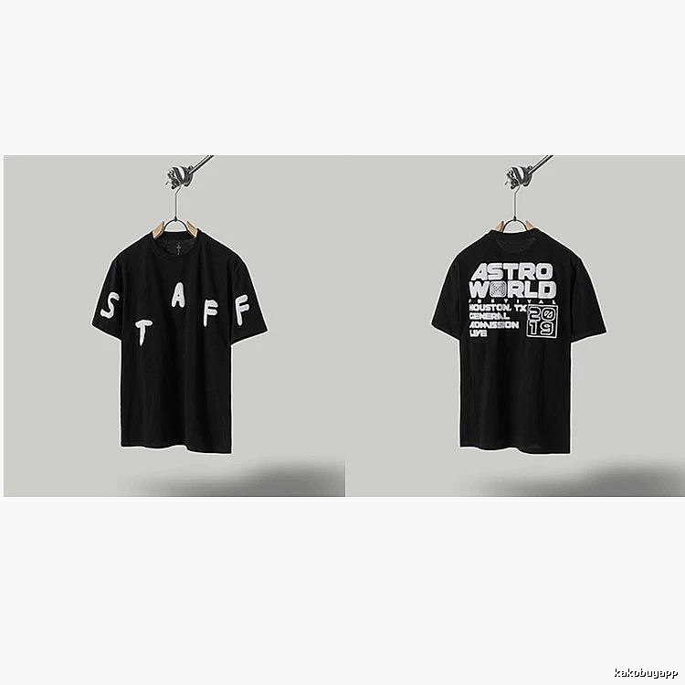 Travis Scott Astroworld Street Style Black T-Shirt