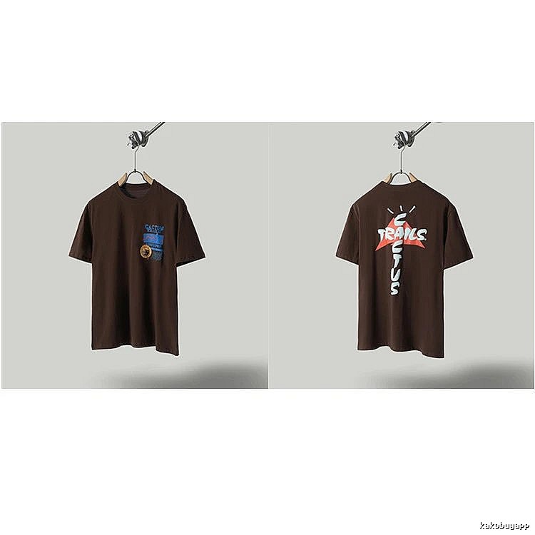 Travis Scott Cactus Graffiti Brown T-Shirt