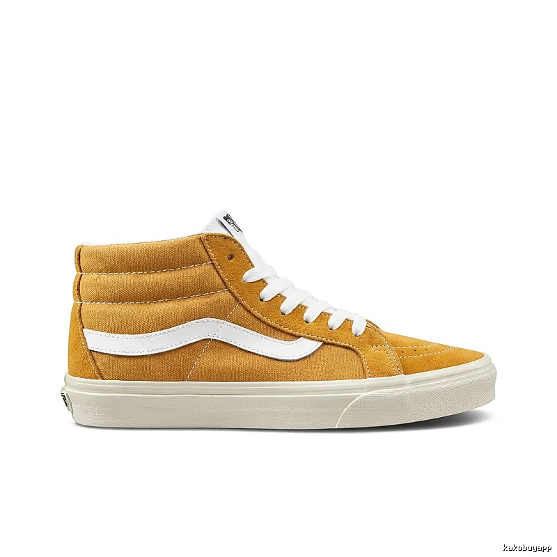 Vans Classic High-Top Brown and White Shoes