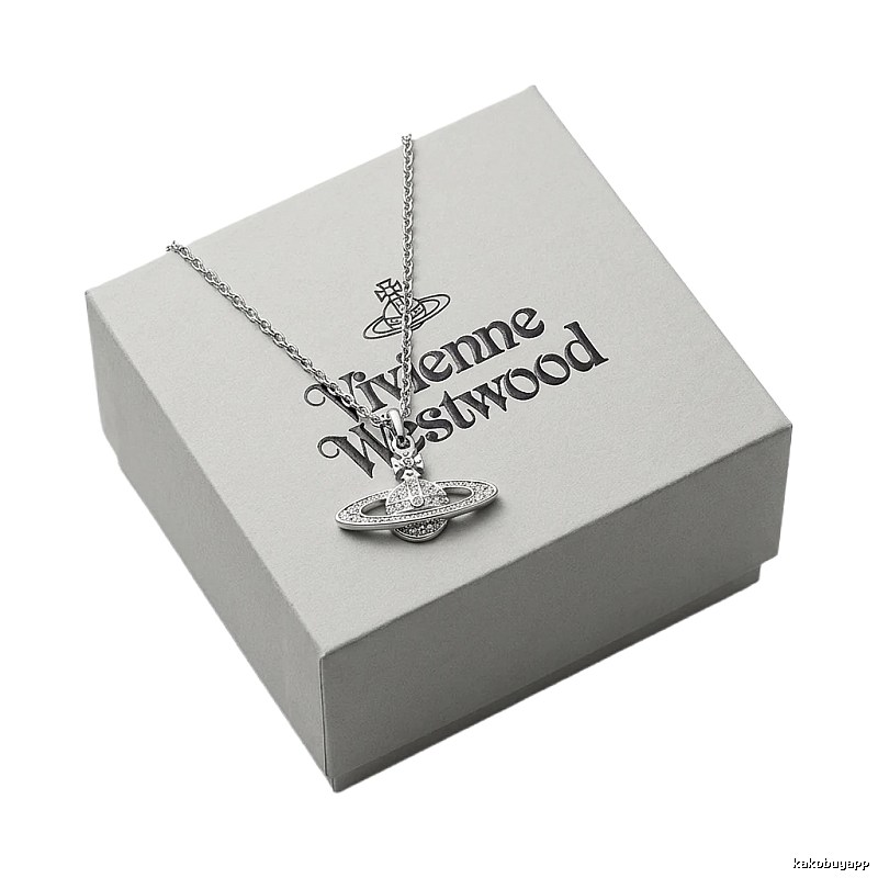 Vivienne Westwood Saturn Silver Necklace