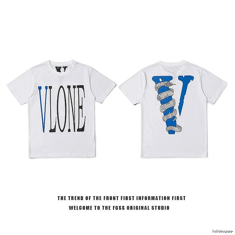 Vlone Casual Logo T-shirt Black Purple Vlone for Comfortable Styling