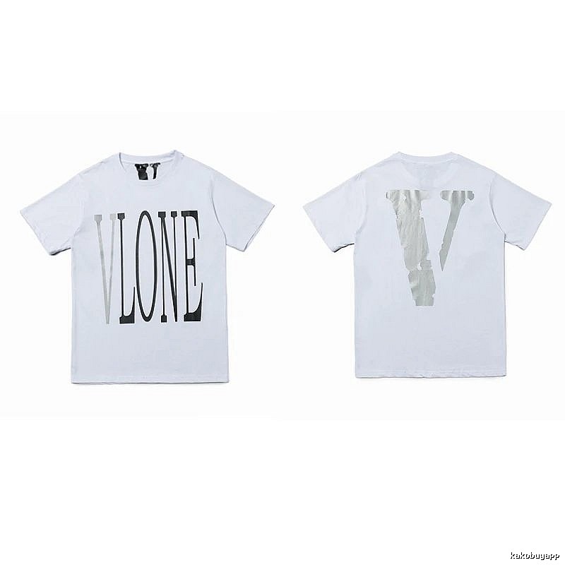 Vlone Patterned Logo T-shirt Black Purple Vlone with Signature Styling